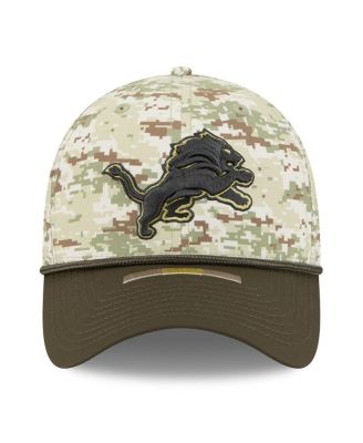 Men's Camo/Dark Green Detroit Lions 2025 Salute to Service 39THIRTY Flex Hat