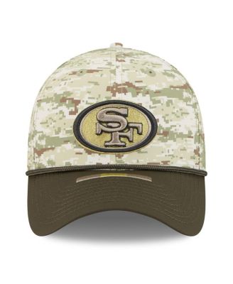 Men's Camo/Dark Green/Dark Green San Francisco 49ers 2025 Salute to Service 39THIRTY Flex Hat
