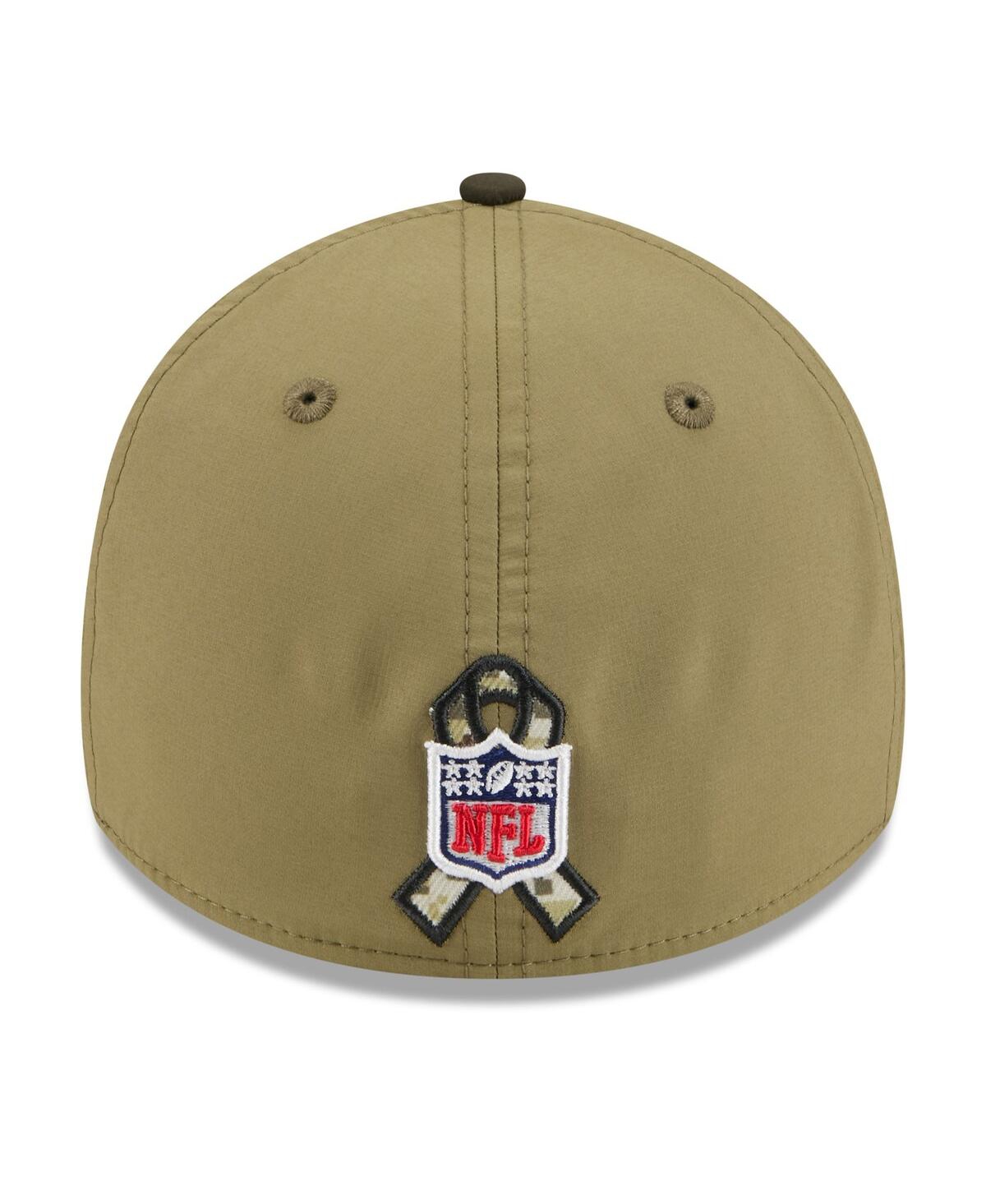 New Era Men's Green/dark Green Washington Commanders 2025 Salute To Service 39thirty Flex Hat In Green