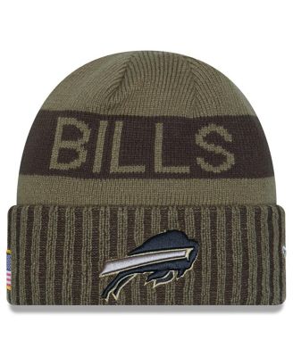 New Era - Men's Dark Green Buffalo Bills 2025 Salute to Service Cuffed Knit Hat