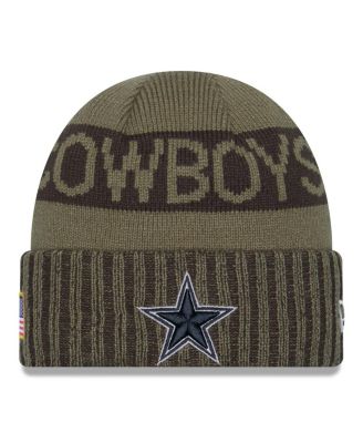 New Era - Men's Dark Green Dallas Cowboys 2025 Salute to Service Cuffed Knit Hat