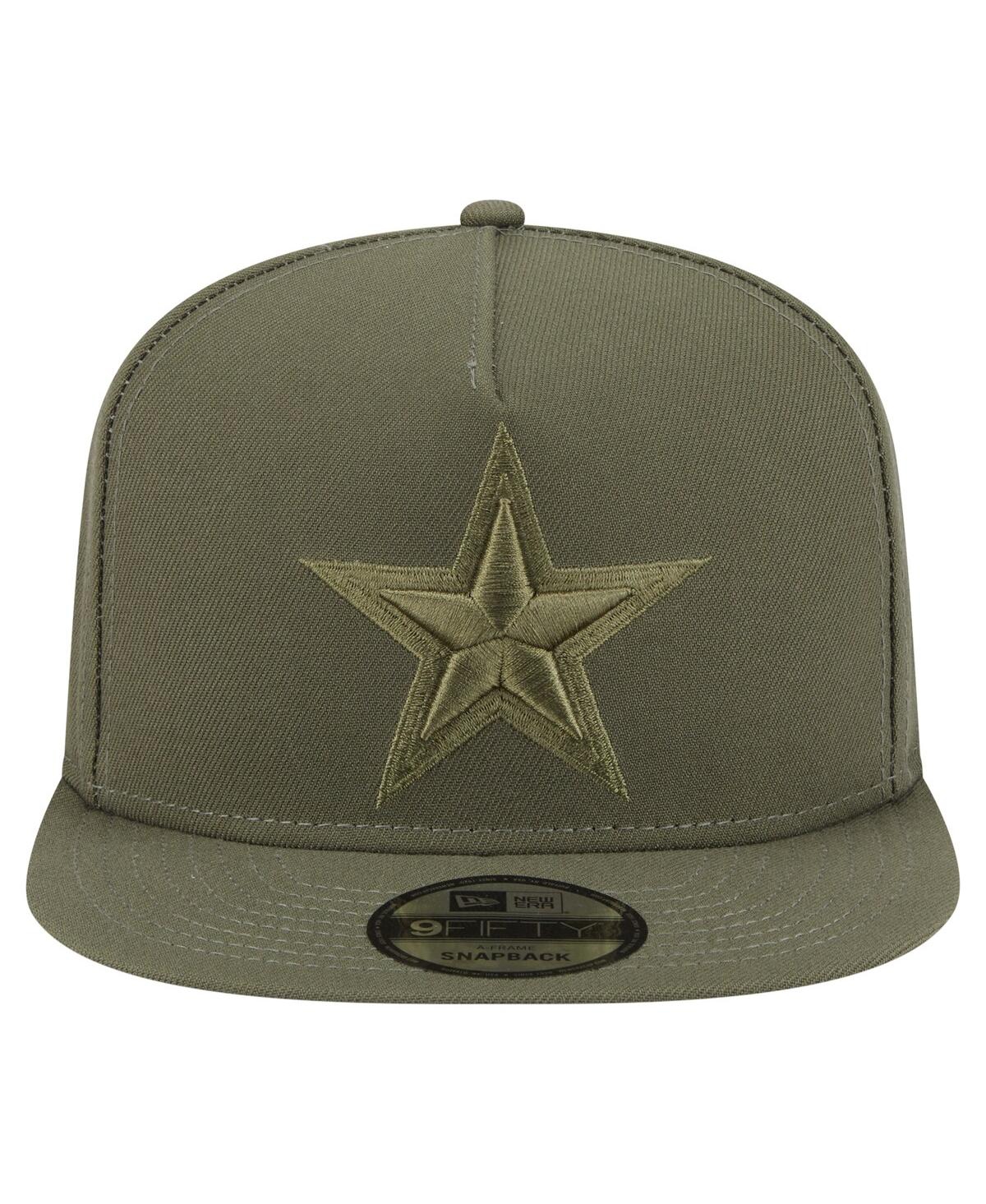 New Era Men's Olive Dallas Cowboys Color Pack A-Frame 9FIFTY Snapback Hat