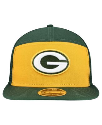Men's&nbsp;Gold/Green Bay Packers Outdoor Split Panel 9FIFTY Snapback Hat