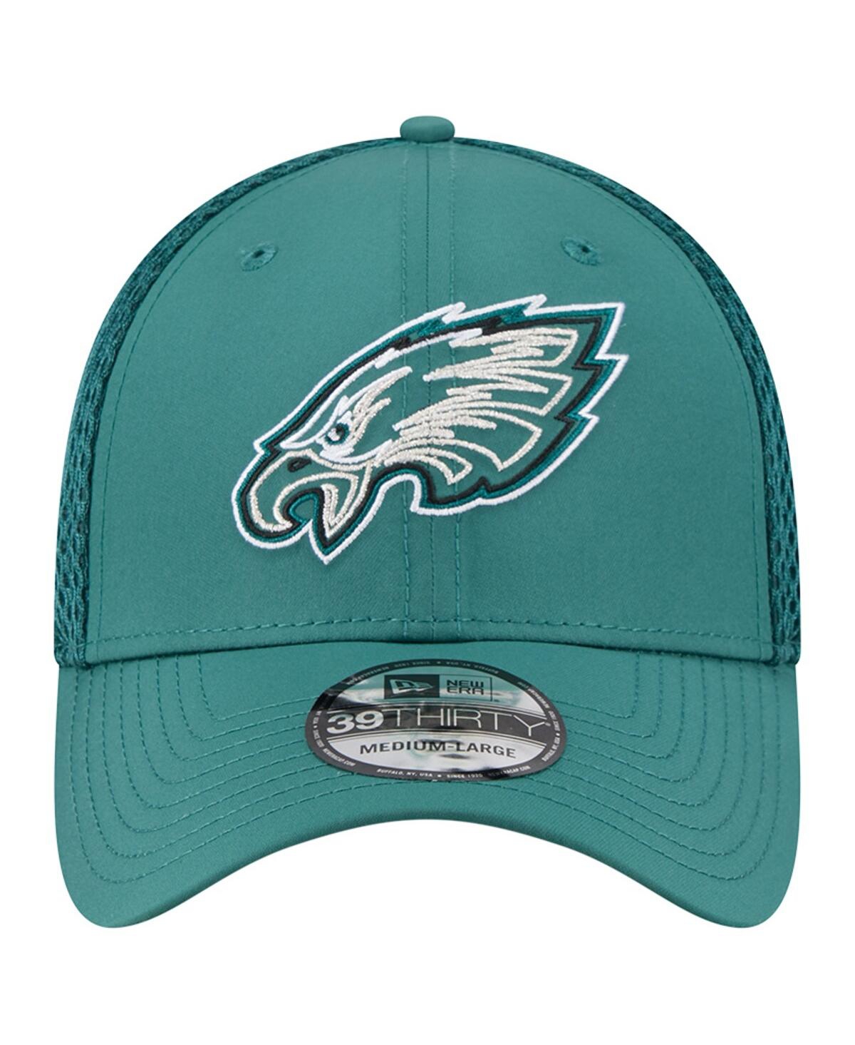 New Era Men'sâ Midnight Green Philadelphia Eagles Outline 39thirty Flex Hat In Green