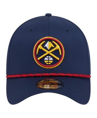 Men's Navy Denver Nuggets Featherweight Poly Rope Flex 39Thirty Hat