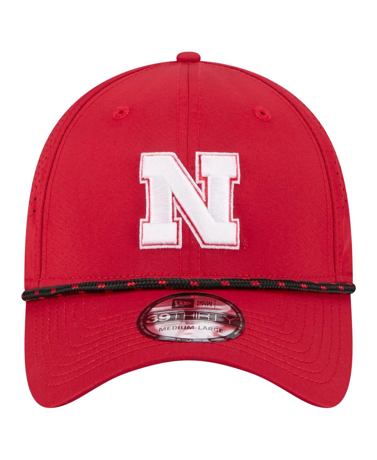 New Era Men'sâ Scarlet Nebraska Huskers Rope 39thirty Flex Hat In Red