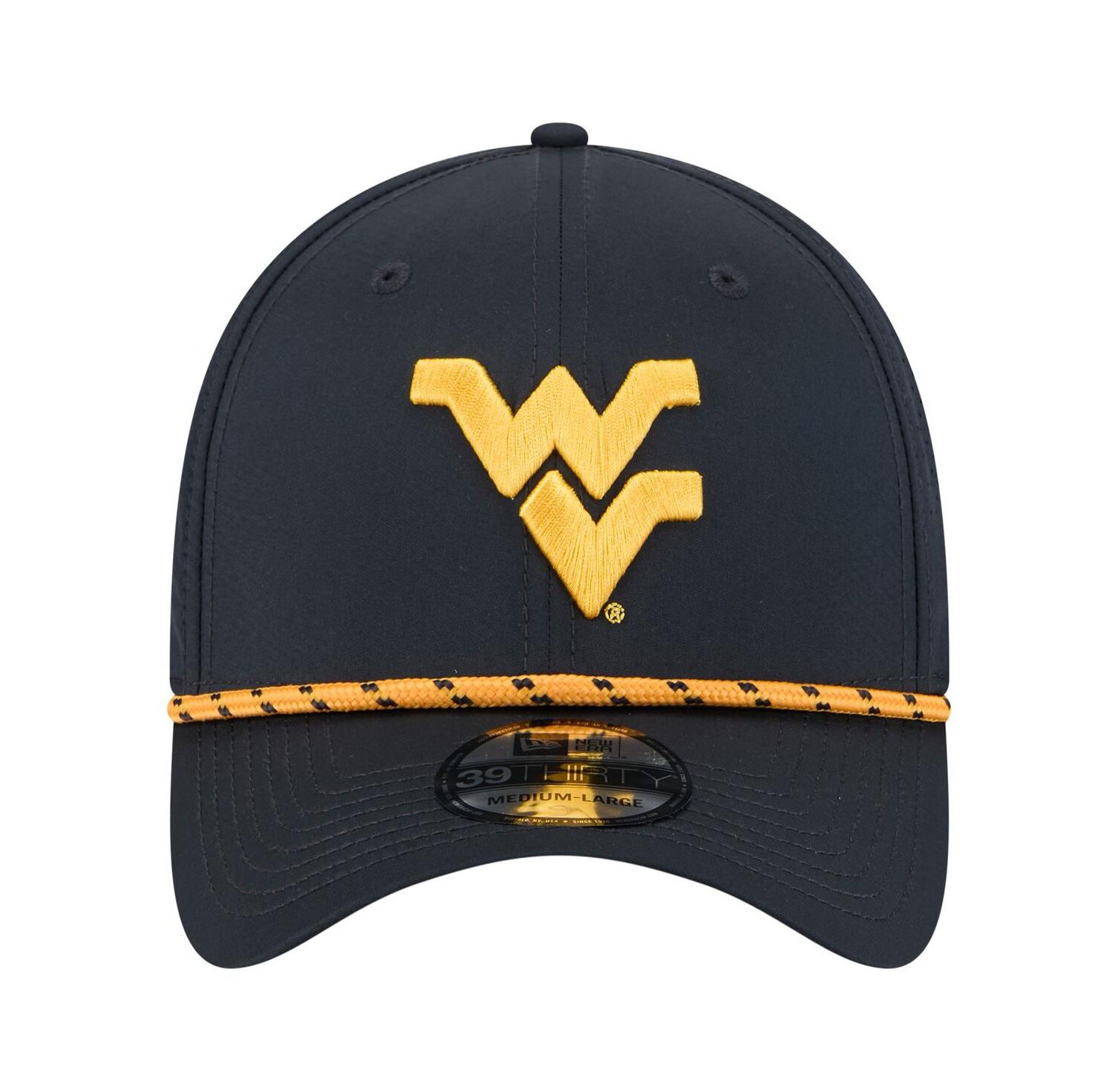 Men's Navy West Virginia Mountaineers Rope 39THIRTY Flex Hat