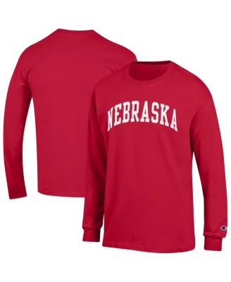 Champion - Men's Scarlet Nebraska Huskers Basic Arch Long Sleeve T-Shirt