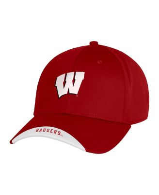 Under Armour - Men's Red Wisconsin Badgers Sideline Blitzing Accent Flex Hat