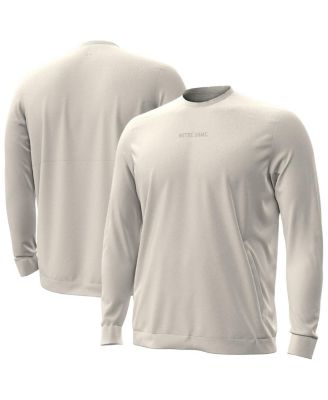Under Armour - Men's Cream Notre Dame Fighting Irish Sideline Meridian Cold Weather Sweatshirt