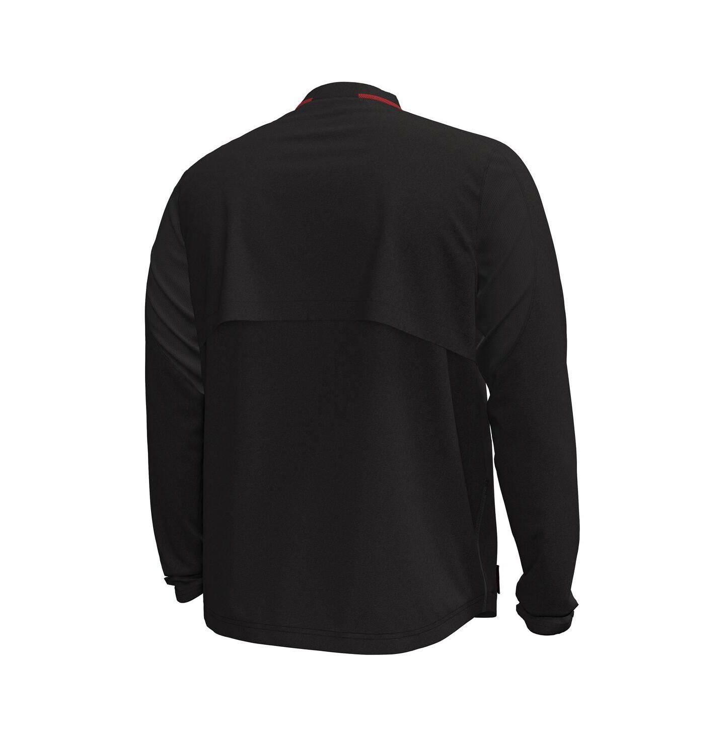 Мужская куртка Under Armour Under Armor Black Wisconsin Badgers Motivate Long Sleeve Quarter-Zip — фото 2