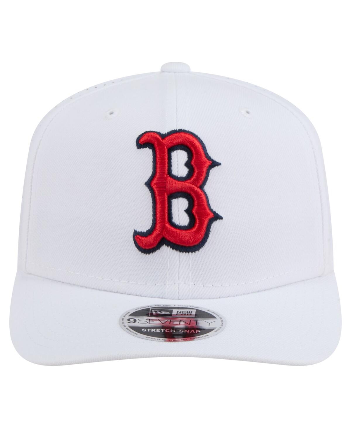 New Era Men's White Boston Red Sox Coolera 9SEVENTY Adjustable Hat