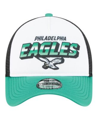 Toddler White/Kelly Green Philadelphia Eagles Throwback Streak 9FORTY A-Frame Adjustable Hat