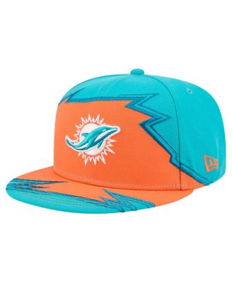 New Era - Men's&nbsp;Aqua/Orange Miami Dolphins Break 59FIFTY Fitted Hat