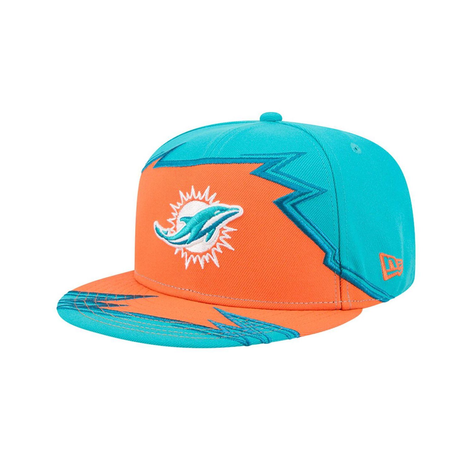 Men's Aqua/Orange Miami Dolphins Break 59FIFTY Fitted Hat