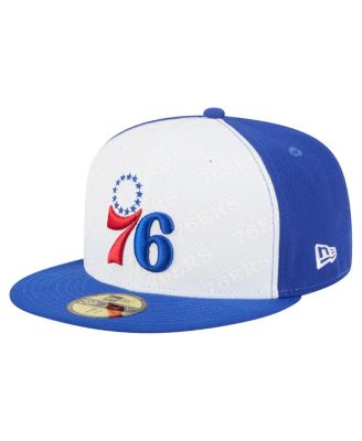 New Era - Men's White/Royal Philadelphia 76ers Repeat 59Fifty Fitted Hat