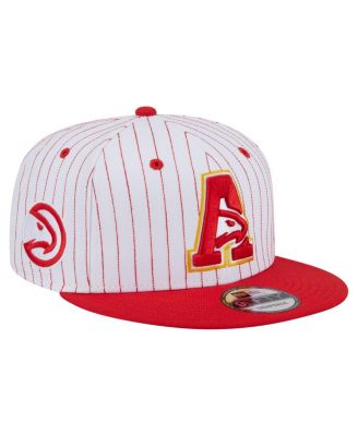 New Era - Men's White Atlanta Hawks Deceptor Pinstripe 9FIFTY Snapback Hat