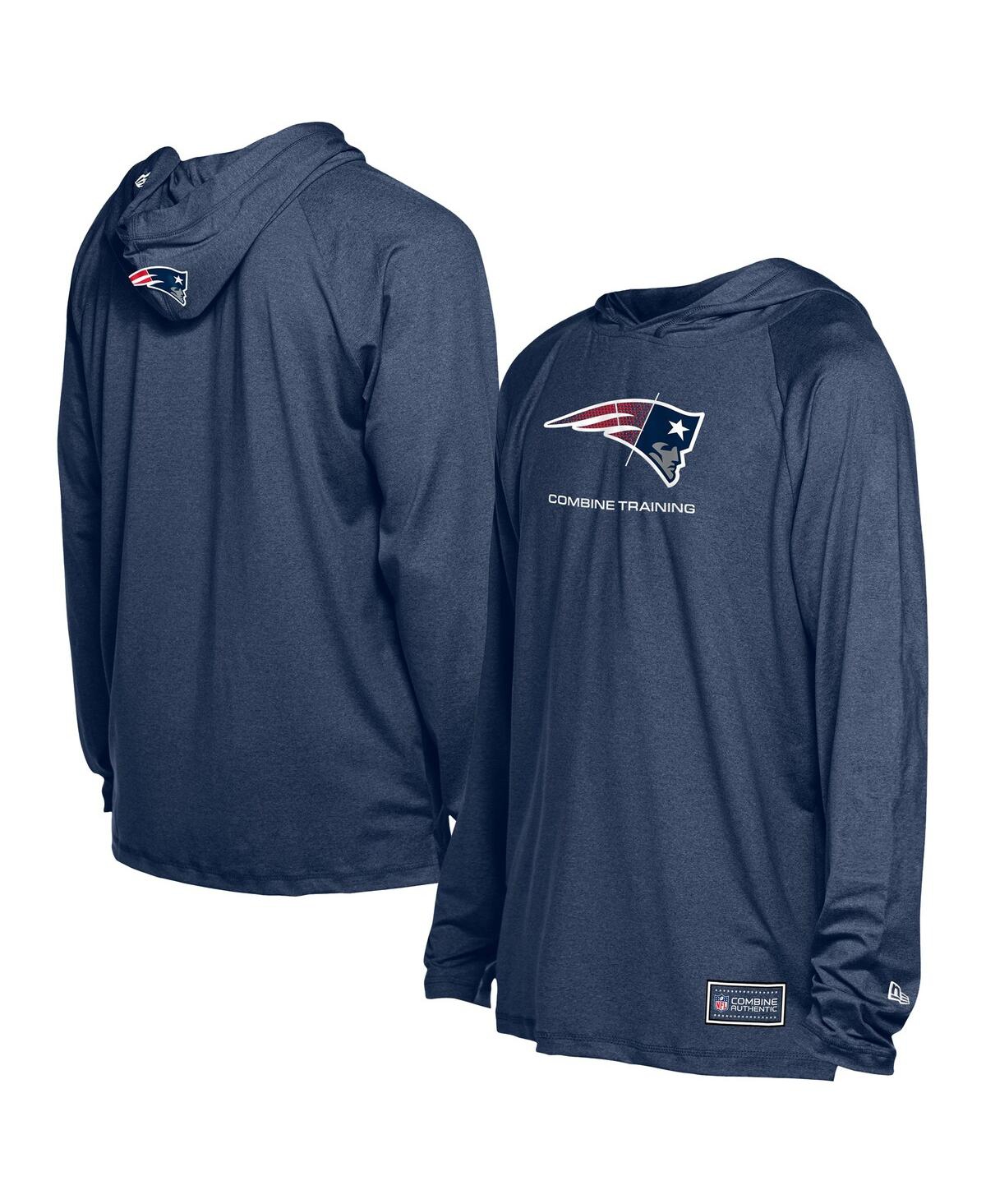New Era Men's Navy New England Patriots Functional Fandom Hoodie In Blue