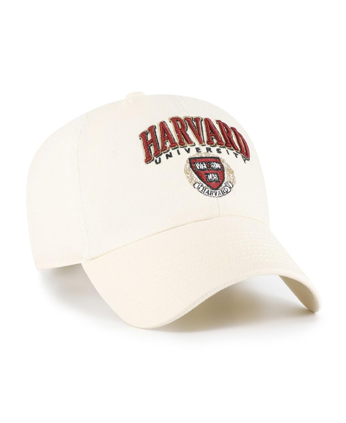 47 Brand Men's Sand Harvard Crimson Clean Up Adjustable Hat In Neutral
