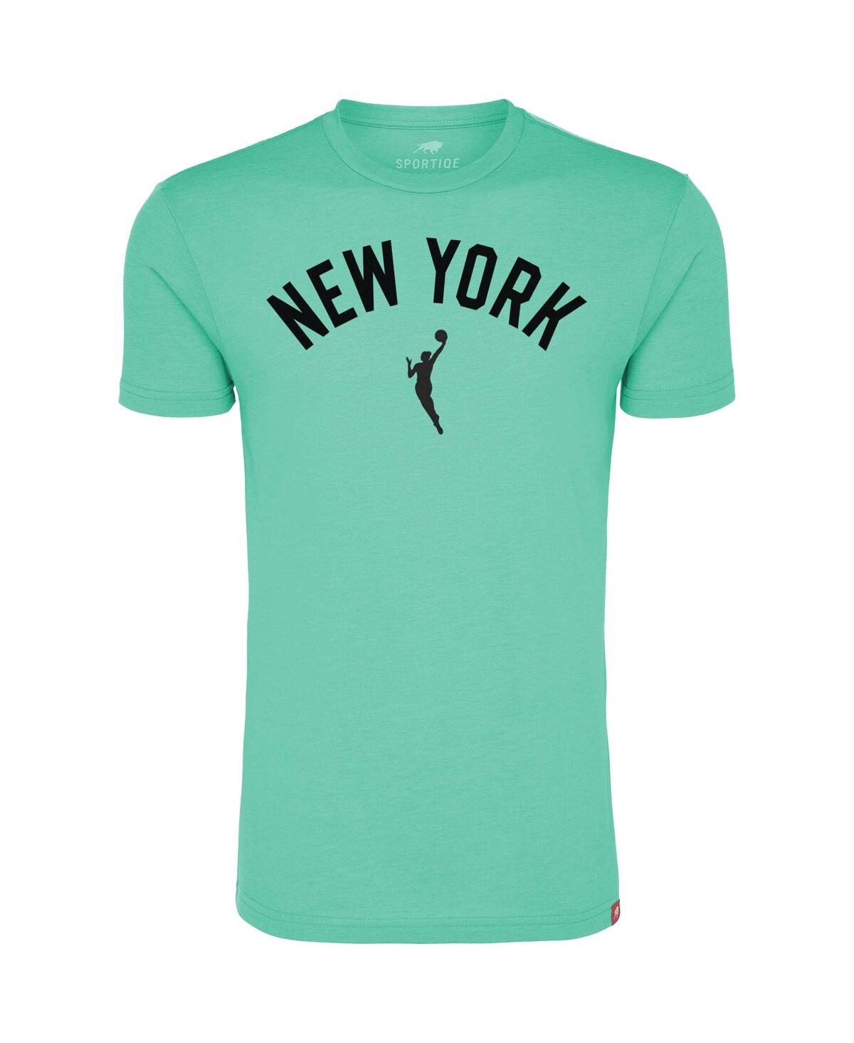 Sportiqe Men's And Women's Mint New York Liberty Comfy Tri-blend T-shirt In Green