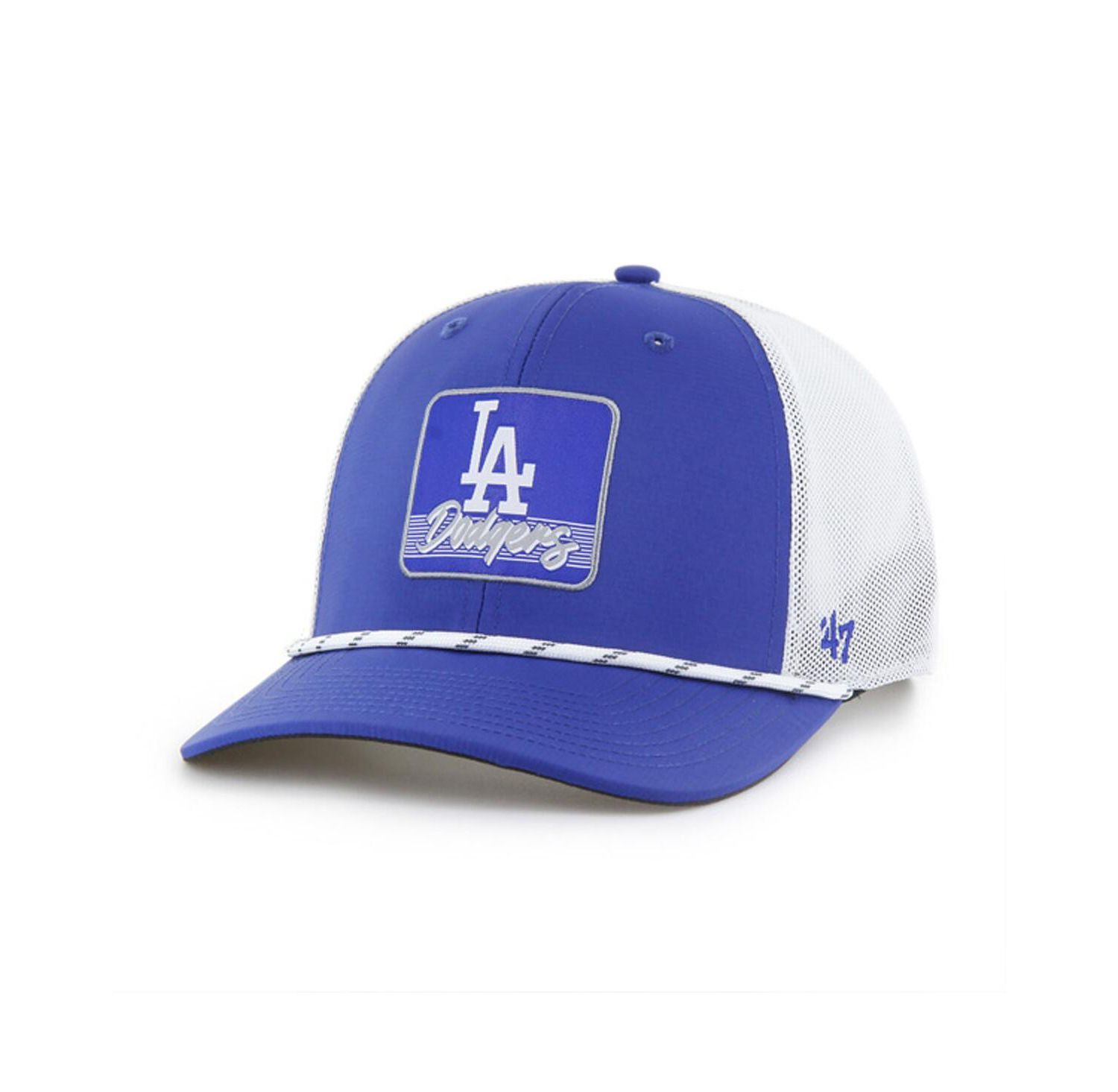 Men's Royal/White Los Angeles Dodgers Scratch Adjustable Trucker Hat