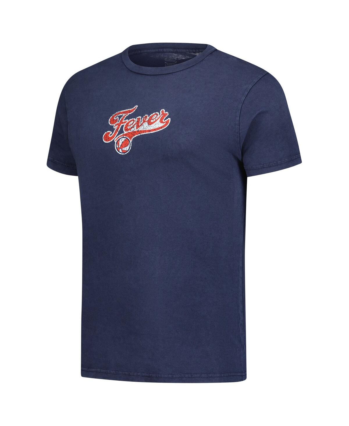 Stadium Essentials Men's And Women's Denim Indiana Fever Oversized Vintage Wash T-shirt In Blue
