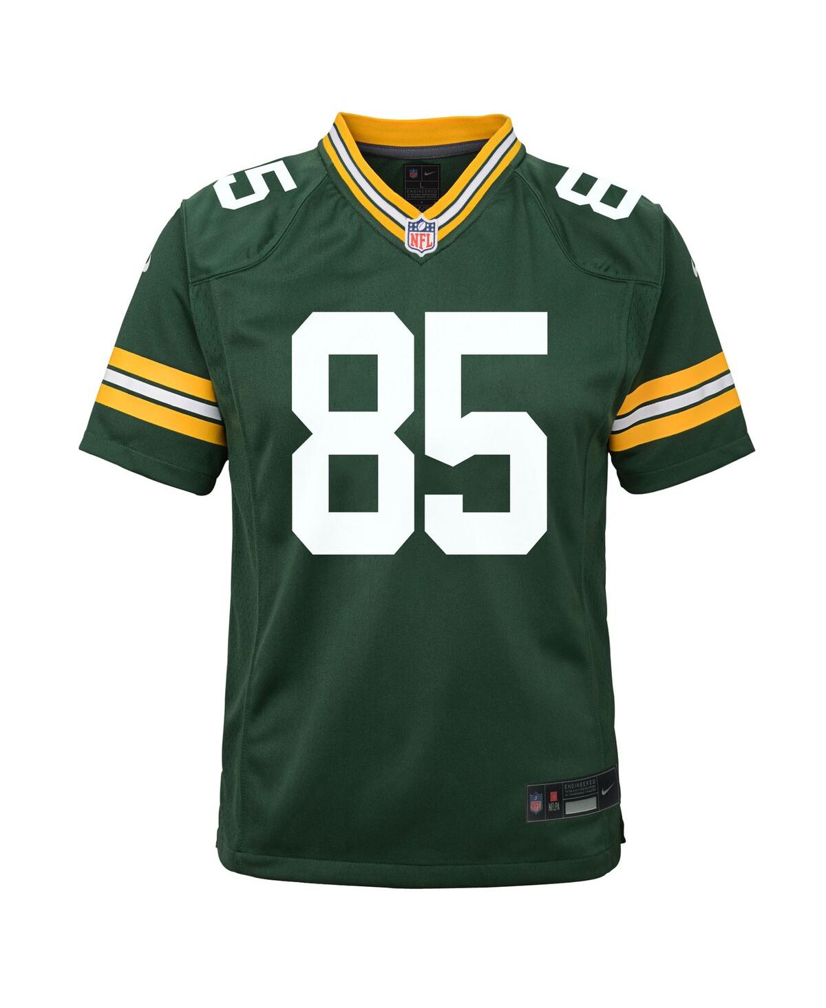 Nike Big Boys and Girls Tucker Kraft Green Bay Packers Team Game Jersey