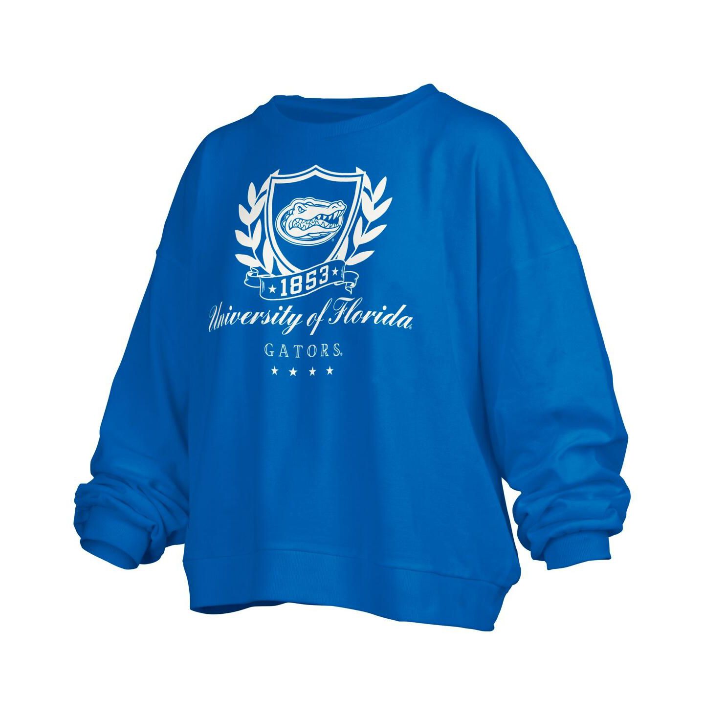 Женская толстовка Pressbox Royal Florida Gators Big Aug Script Janice Oversized Pullover — фото 3