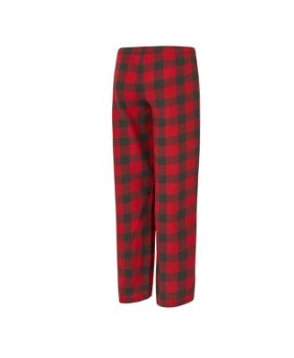 Women's&nbsp;2-Piece Red/Pewter Tampa Bay Buccaneers Avondale T-Shirt and Pants Flannel Pajama Set