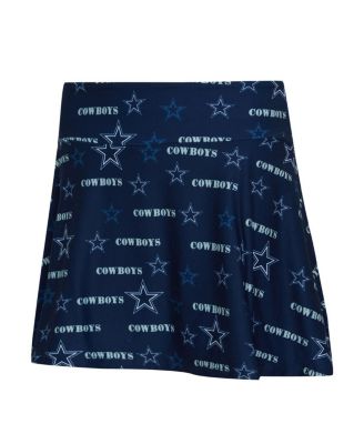 Women's Navy Dallas Cowboys Mosaic Allover Print Skort