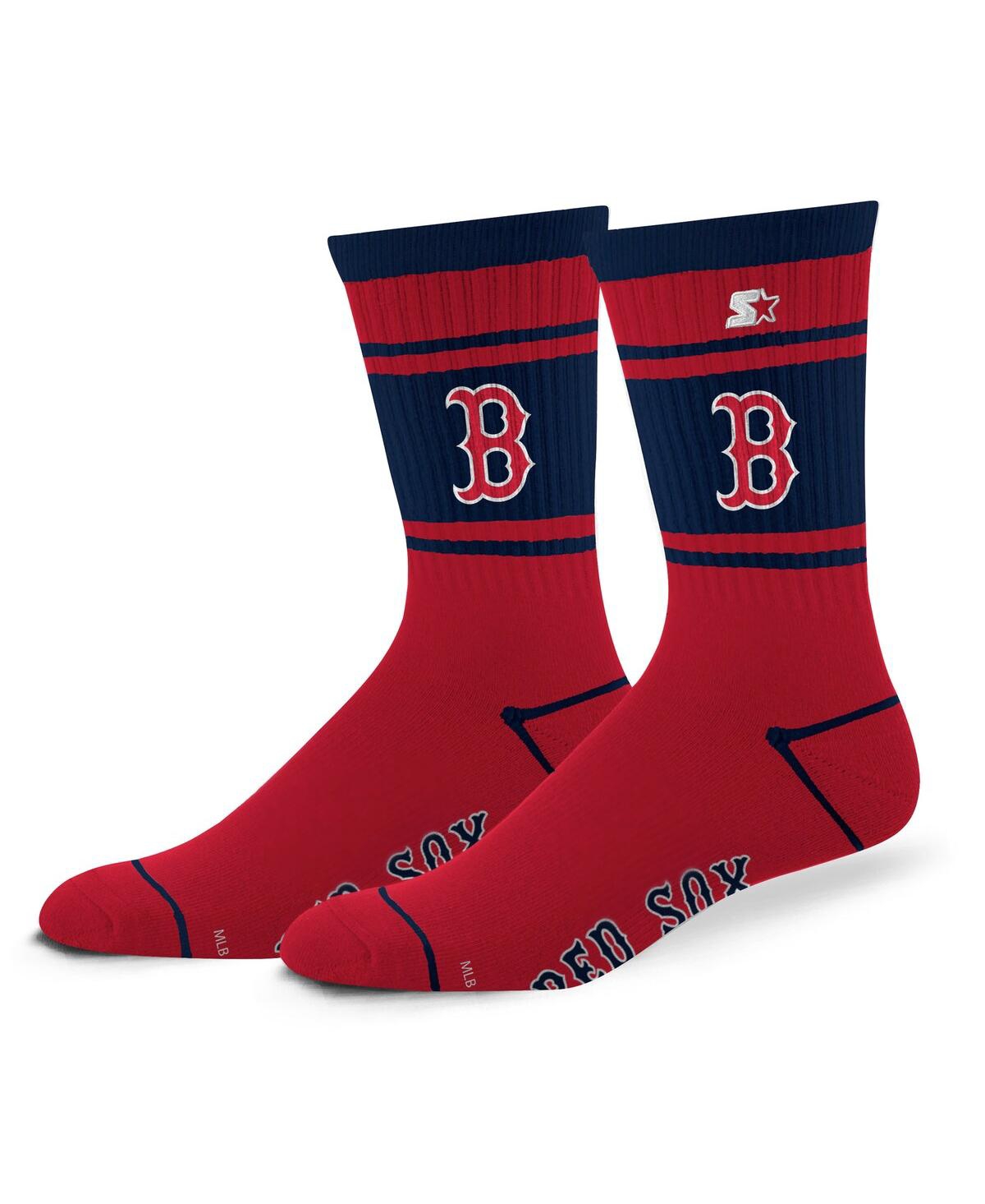 Starter Men's And Women's Boston Red Sox Billboard Crew Socks In Burgundy