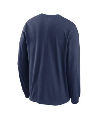 Men's Derek Jeter Navy New York Yankees 2020 MLB Hall of Fame Inductee The Call 2 The Hall Long Sleeve T-Shirt