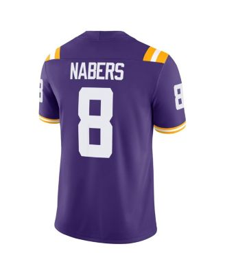 Men's Malik Nabers Purple LSU Tigers Player Game Jersey