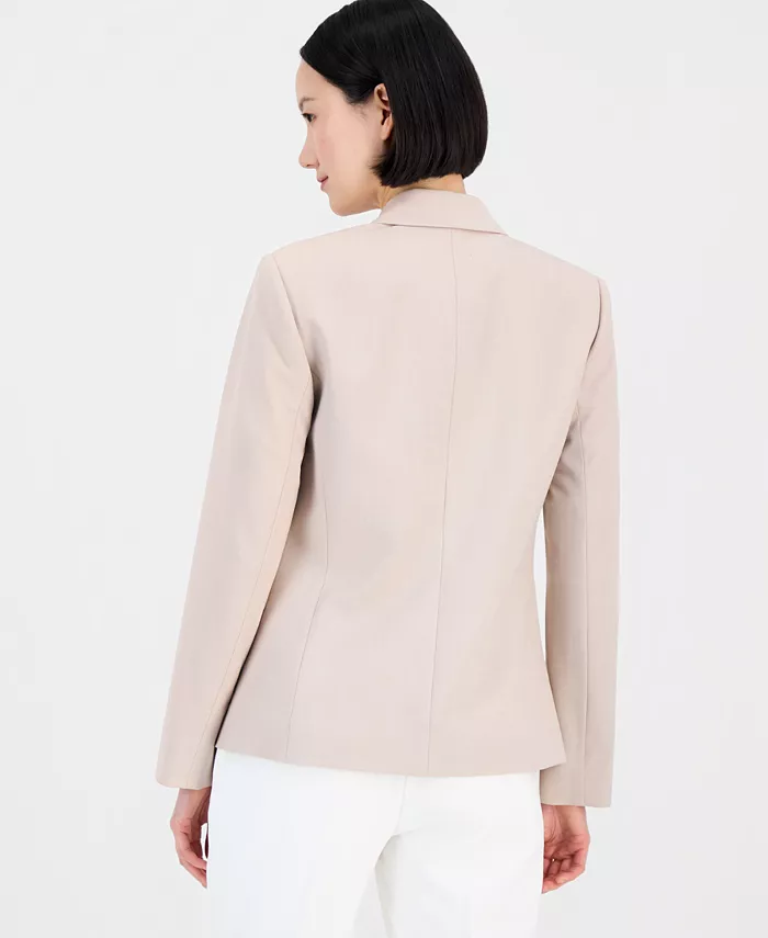 Women's One-Button Blazer With Inner-Elastic Retractable Sleeves - thumbnail 2