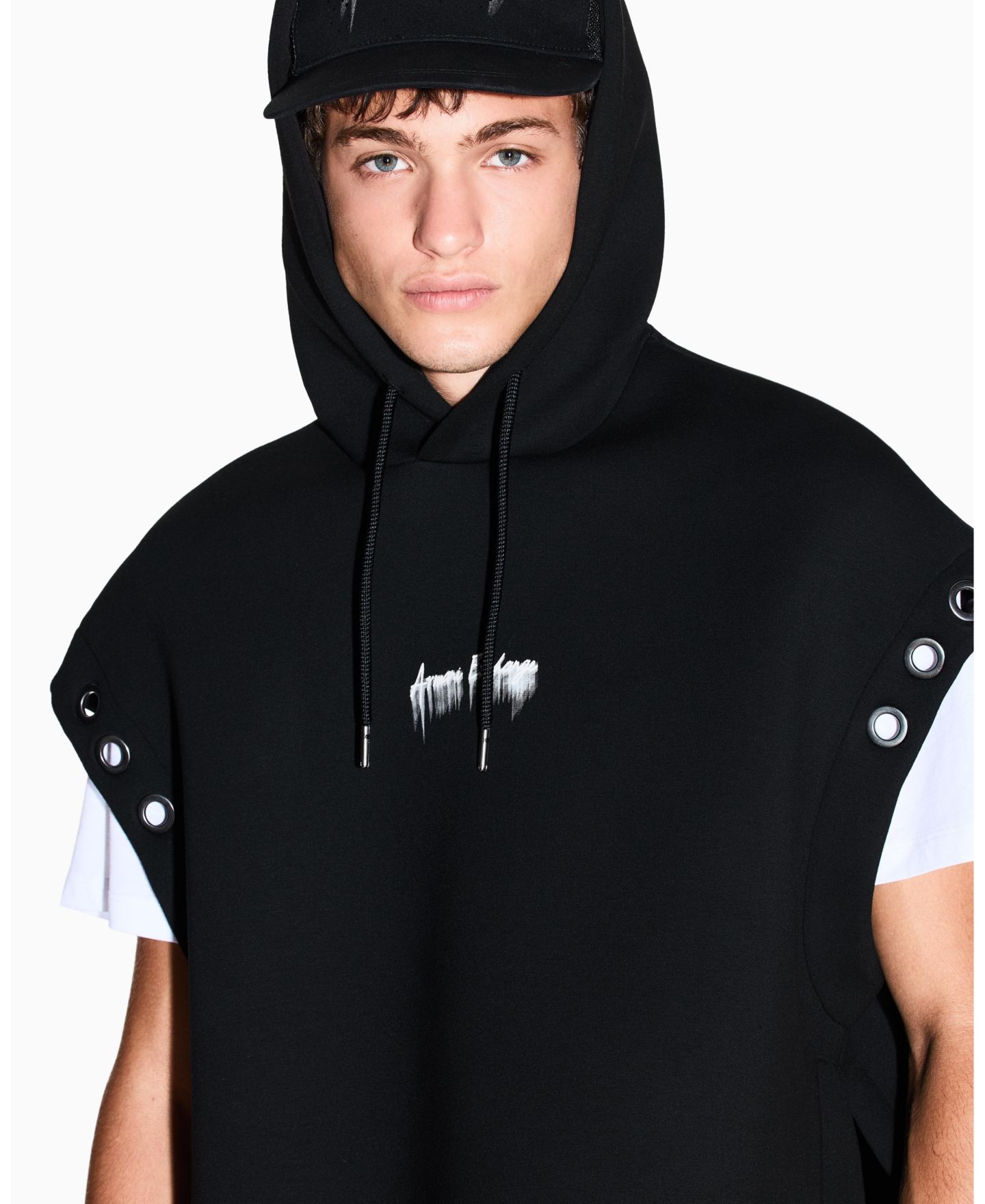 Мужская толстовка A|X Armani Exchange Night Lab Sleeveless Scuba with Grommets — фото 3