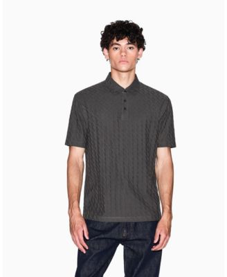 A|X Armani Exchange - Men's Short Sleeve Mercerized Cotton Jacquard Polo Shirt
