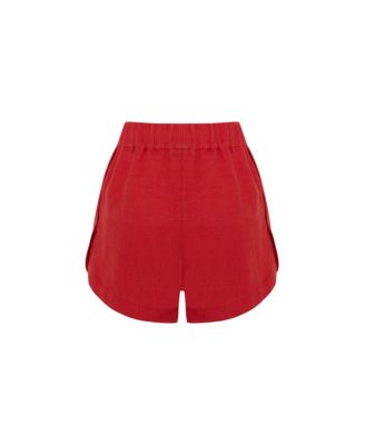 Women's Labeca London Capri Linen Shorts