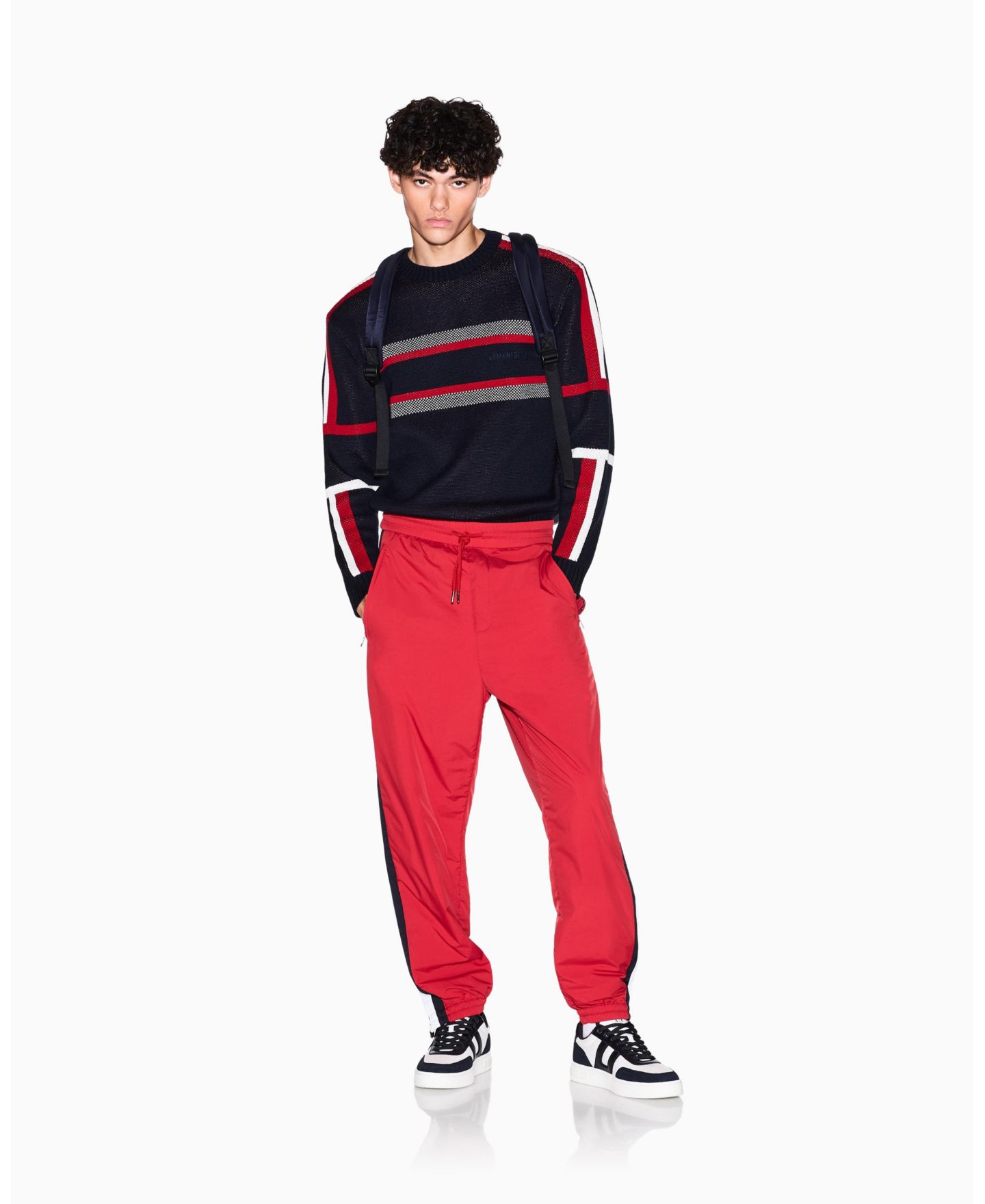 Мужской свитер A|X Armani Exchange Color Block Tape — фото 2