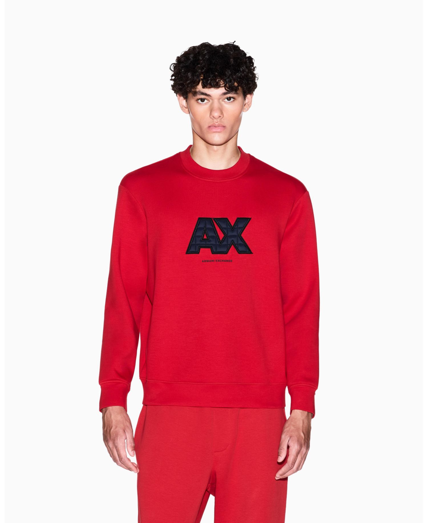 Men's Logo Quilted Crewneck Sweatshirt