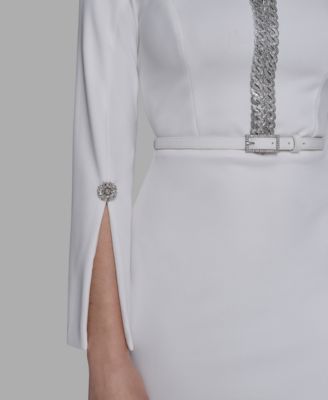 Women's Chain Trim Sheath Dress