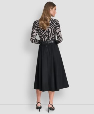 Women's Pleated Midi Skirt