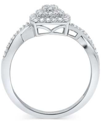 White Diamond Ring (1/4 ct. t.w.) in Sterling Silver