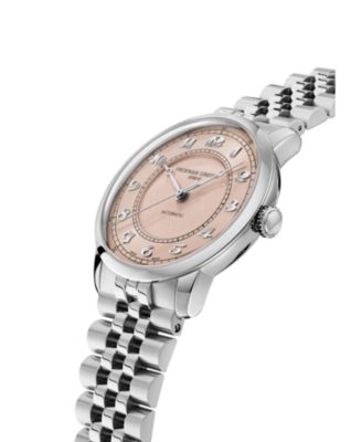 Men's Classics Automatic Silver-Tone Bracelet Watch, 38.5mm