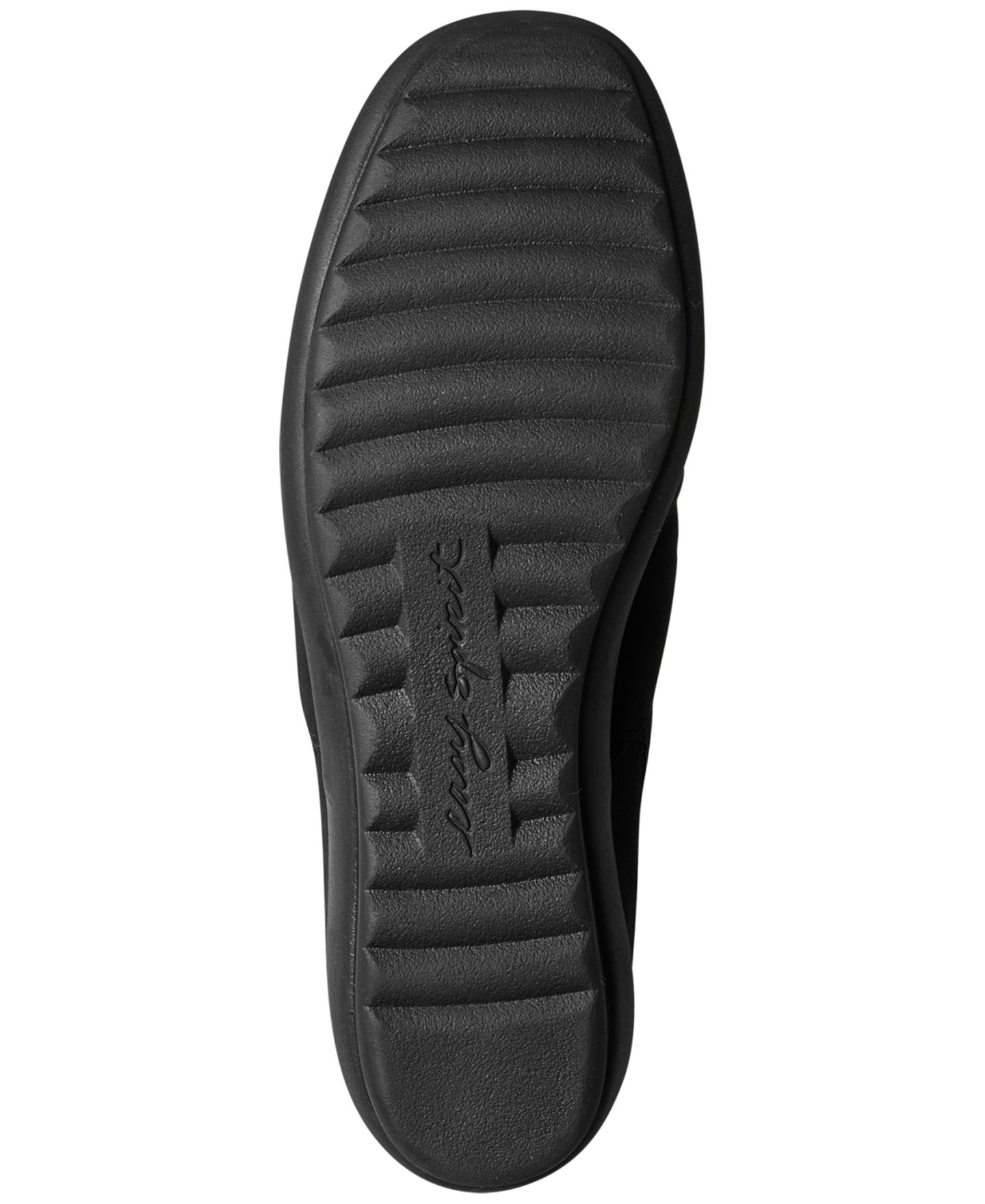 Женские ботинки Easy Spirit Aleta Ruched Side-Zip Flat Booties, цвет: Чёрный — фото 5
