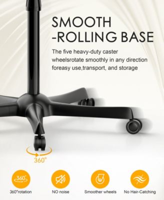 Professional Ionic Standing Hair Dryer with Temperature and Speed Adjustment, 60-Minute Timer, Height Adjustable Design