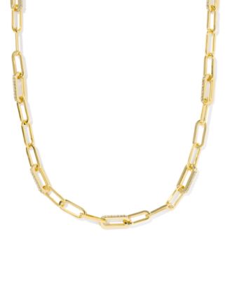 Kendra Scott - Cubic Zirconia 14K Gold Plated Over Brass Bella Chain Necklace