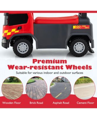 Kids Ride On Push Car Licensed SCANIA Truck Toy with Steering Wheel and Music