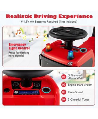 Kids Ride On Push Car Licensed SCANIA Truck Toy with Steering Wheel and Music