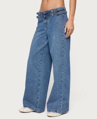 Women's Livia Double Belt Low Rise Jeans