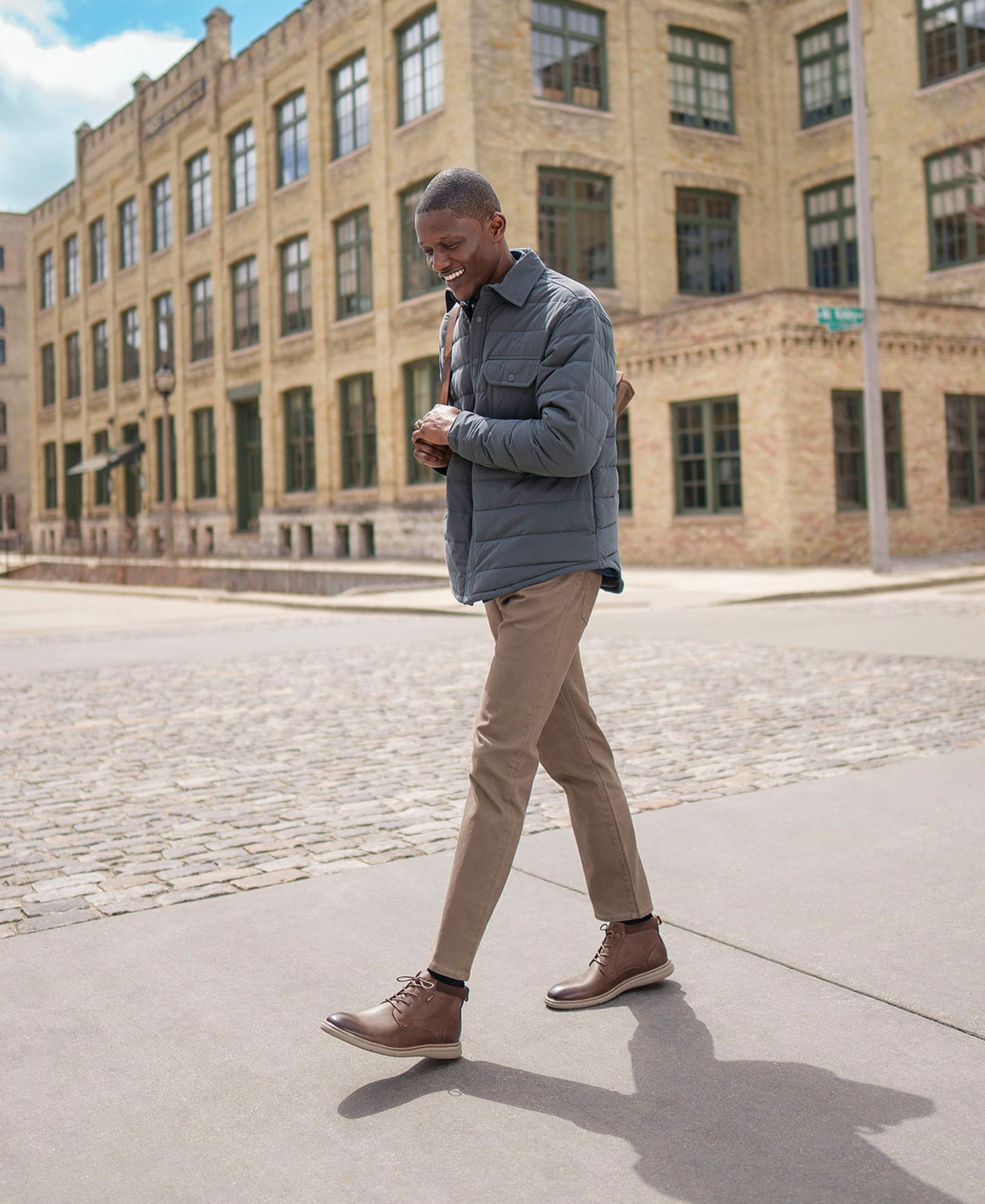 Мужские ботинки Nunn Bush Chase Plain Toe Chukka, цвет: Коричневый разноцветный — фото 8